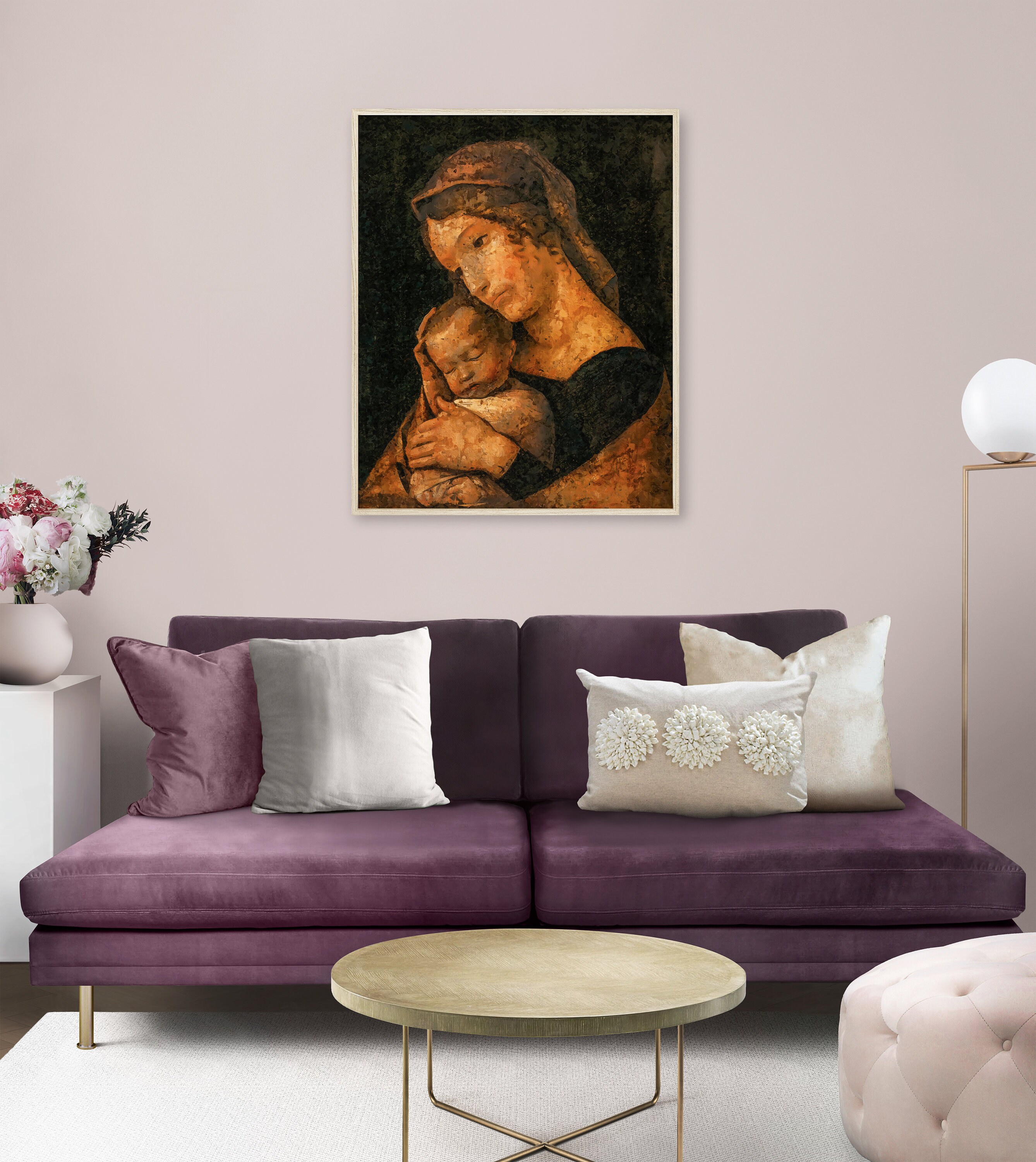 Madonna and Child Digital Printable Art, Christian Art, Baby Jesus ...
