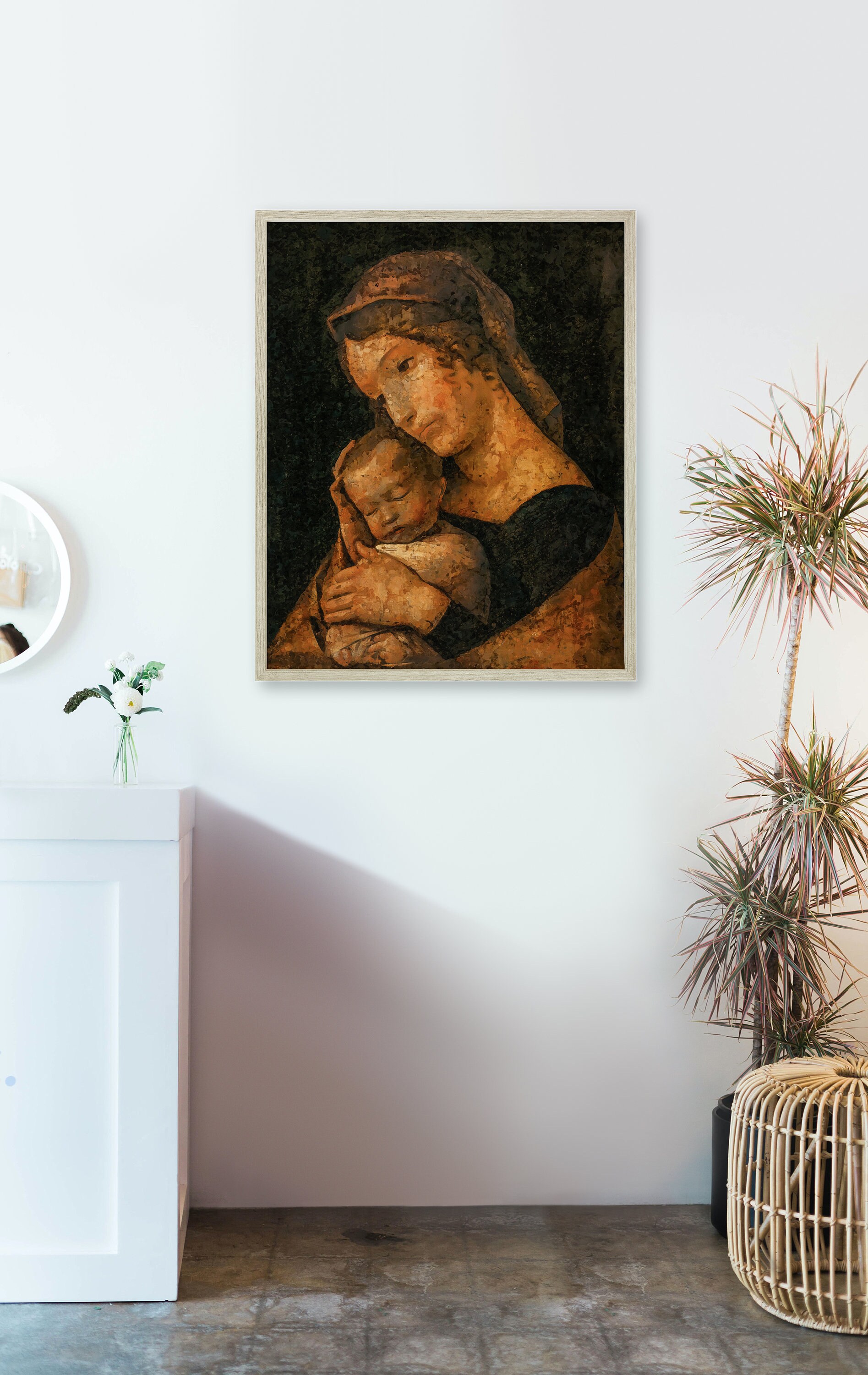 Madonna and Child Digital Printable Art Christian Art Baby - Etsy