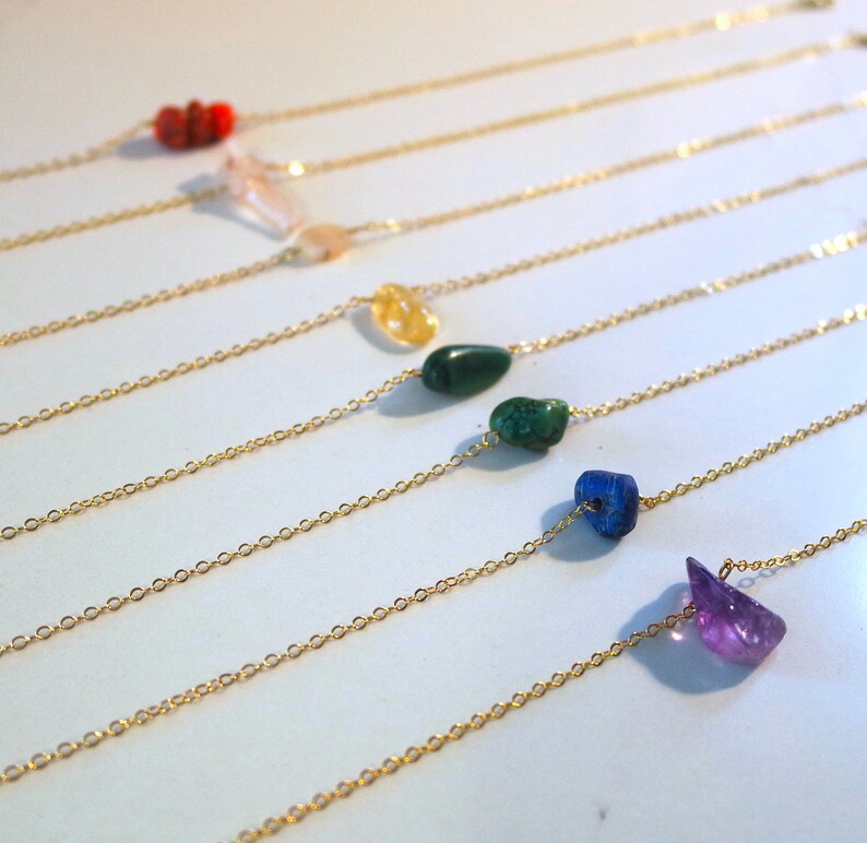 semi precious stone necklace