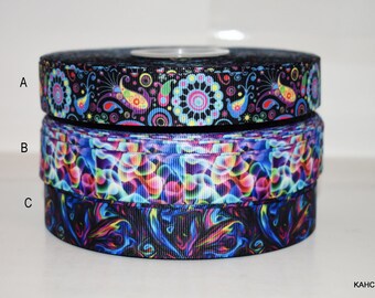 patterned satin ribbon