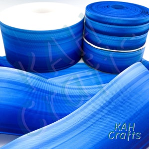 Nastro grosgrain sfumato blu USDR Scegli la larghezza