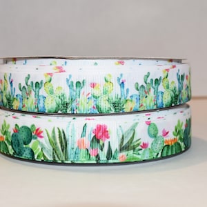 Ruban gros-grain 7/8" cactus au choix