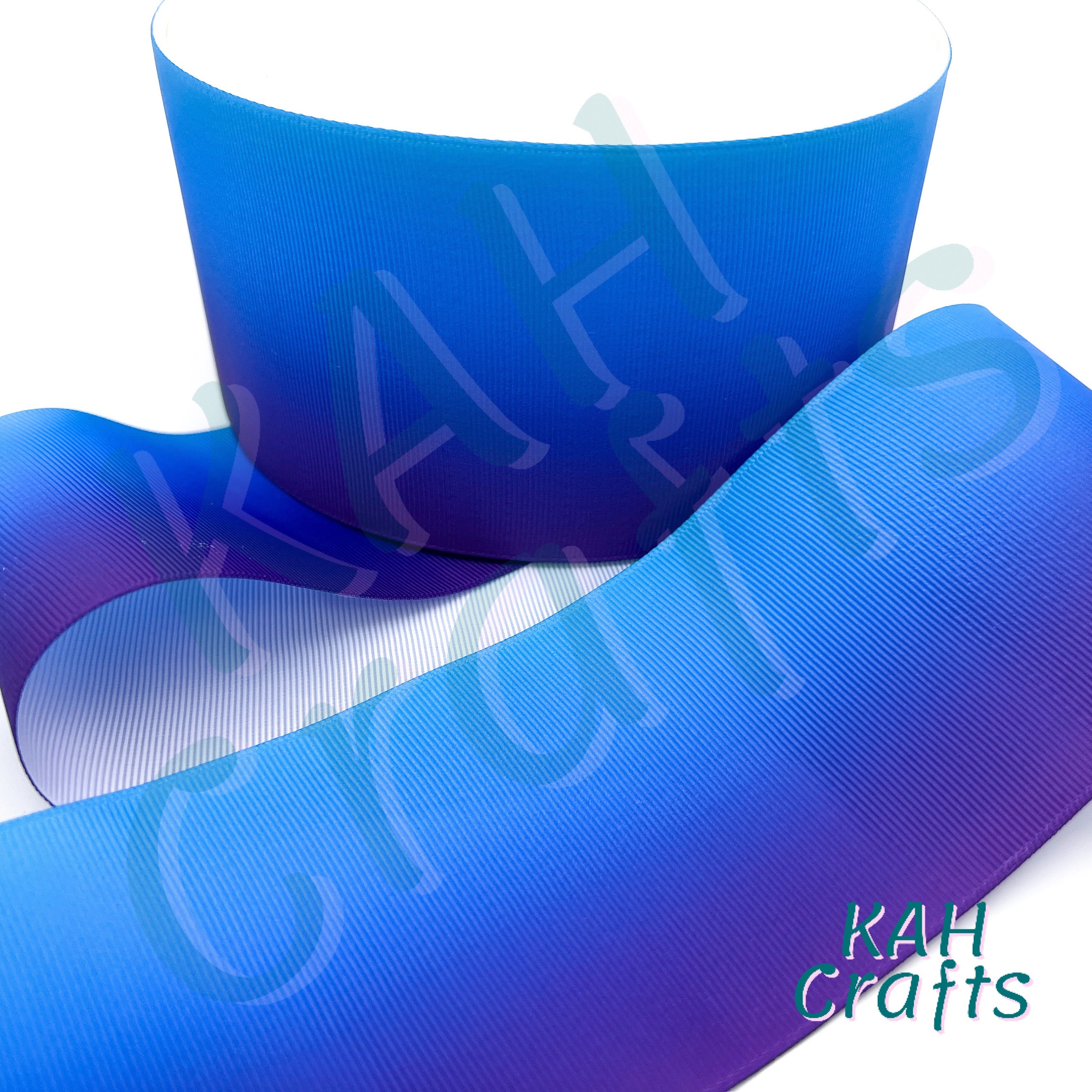 USDR Blue Purple Ombre Color Fade Grosgrain Ribbon You Choose Width - Etsy