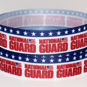 Cinta de grogrén de 1" de la Guardia Nacional