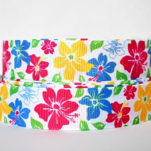 "Hawaii-Hibiskus Blumen 7/8 ""Grosgrain-Band."