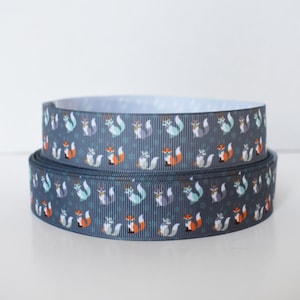 Fox 1" Grosgrain Ribbon