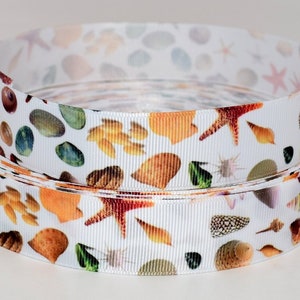 Muscheln 1" Ripsband
