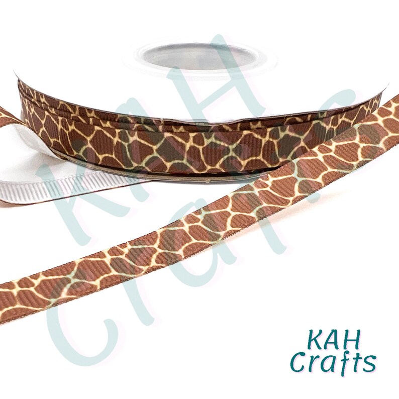 Gitaffe Ribbon Giraffe Grosgrain Ribbon You Choose Width - Etsy