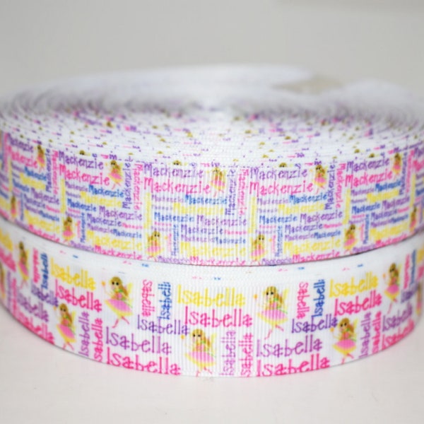 Isabella & MacKenzie Girl Name 1" Grosgrain Ribbon