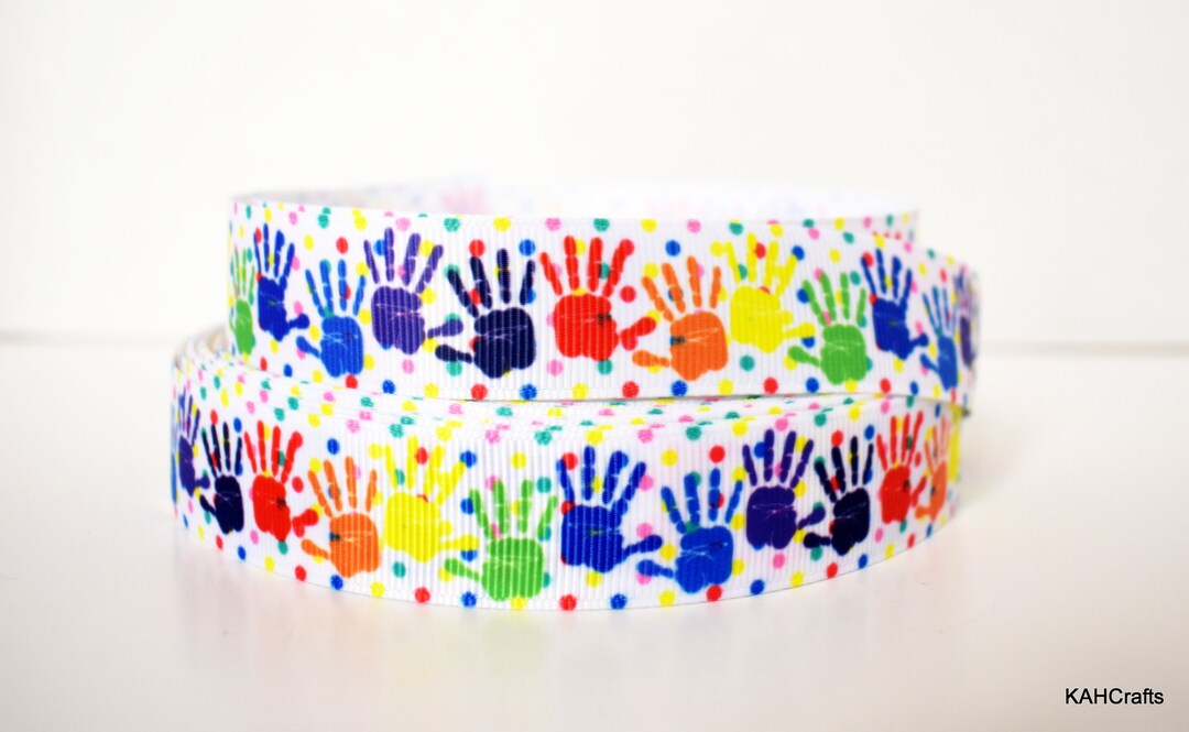 Rainbow Hand Prints Kids 7/8