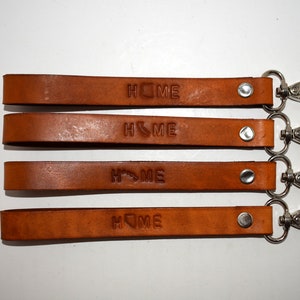 Arizona, California, Hawaii, Nevada Home State Genuine Leather 6&quot; Key Fob You Choose