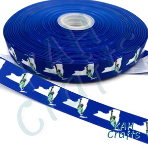 USDR New York State Lady Liberty 7/8" ruban gros-grain