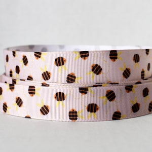 Bijen Vintage honingraatlook 7/8" Grosgrain lint