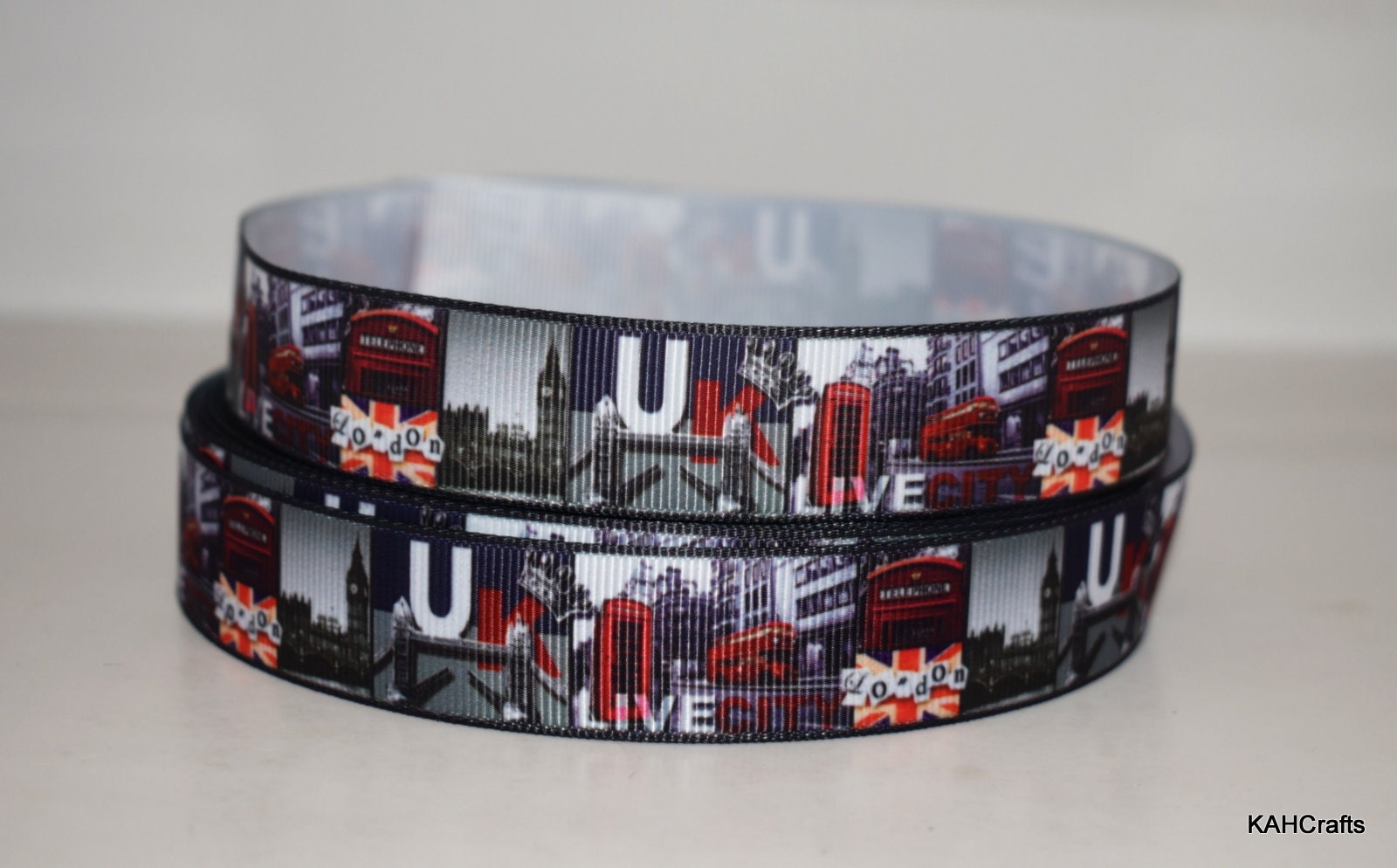 New York and London City 7/8 Grosgrain Ribbon You Choose | Etsy