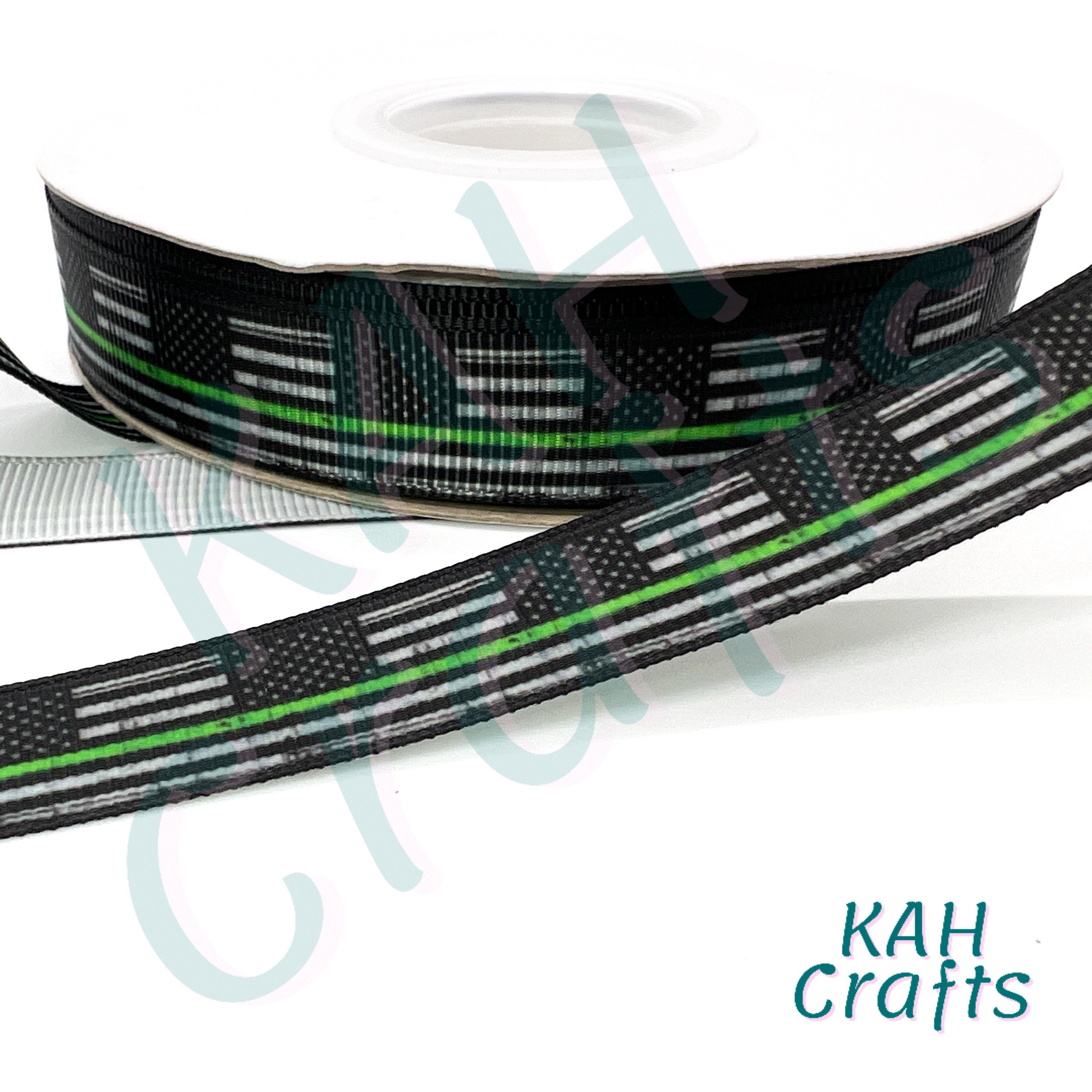 USDR Armed Forces Green Line Flag Grosgrain Ribbon You Choose Width - Etsy