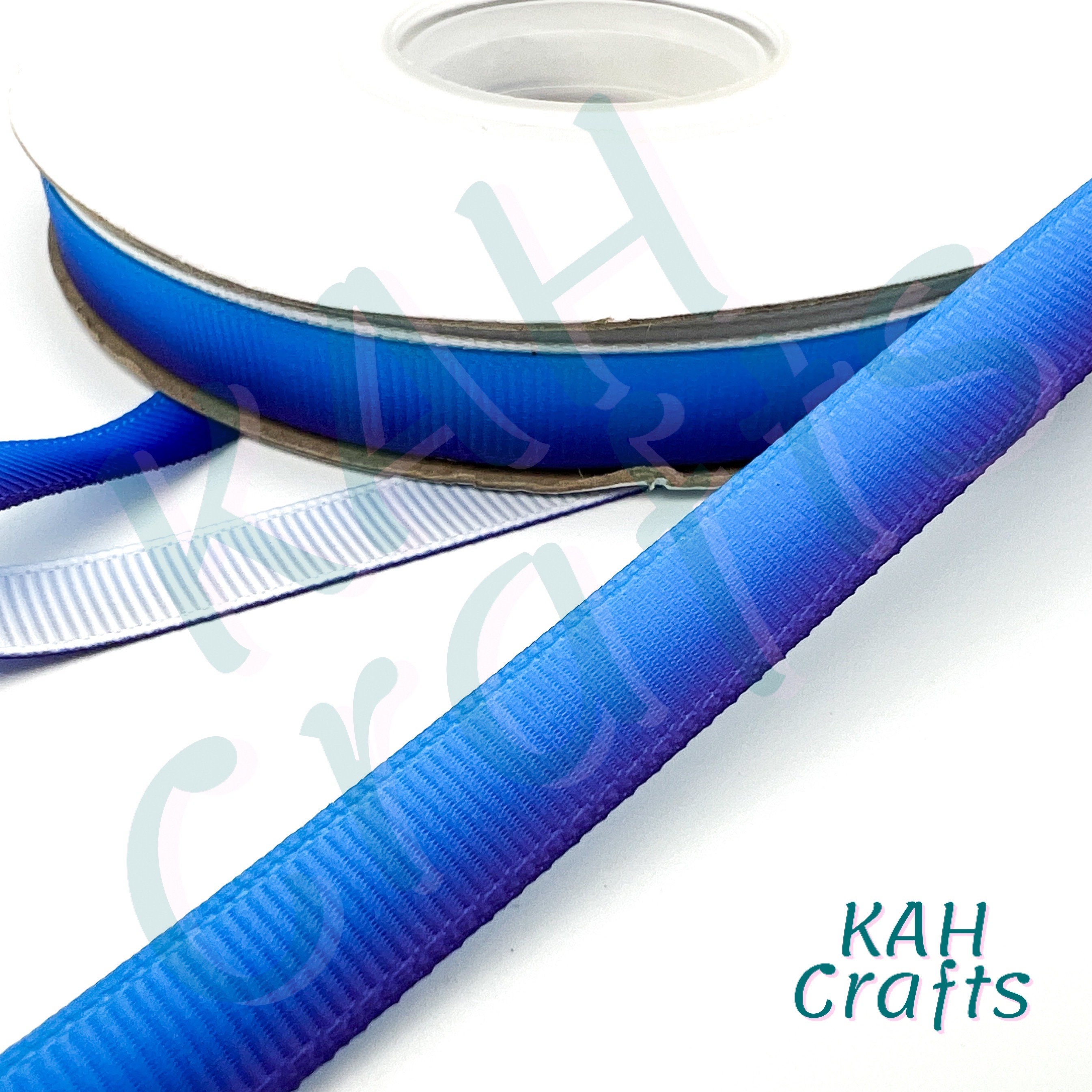 USDR Blue Purple Ombre Color Fade Grosgrain Ribbon You Choose Width - Etsy