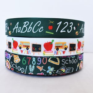 ABC's Apples Graffiti 7/8 "Ripsband Ihrer Wahl