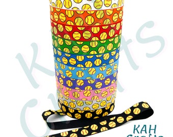 Nastro grosgrain Softball Ink da 7/8&quot; Colore a scelta