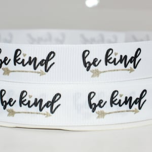 Fita de gorgorão USDR Be Kind Gold Glitter 7/8"