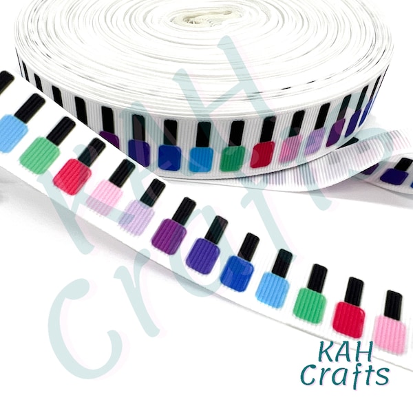 Nail Polish 7/8" Grosgrain Ribbon