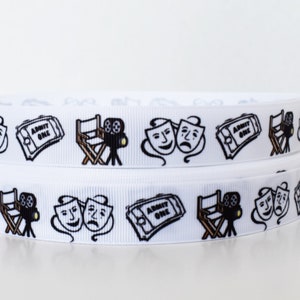 USDR Drama Club Theater Movie Ticket Dirigent 7/8 ""Grosgrain Ribbon."