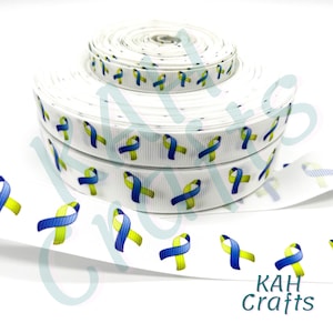 Down Syndrome Awareness Grosgrain Ribbon You Choose Width