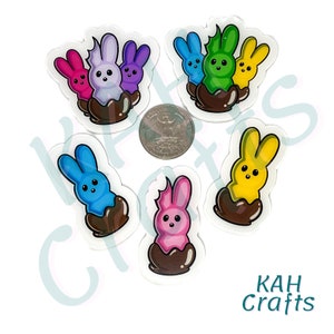 USDR バニーチョコレートディップキャンディフラットバックアクリル樹脂あなたが選ぶ