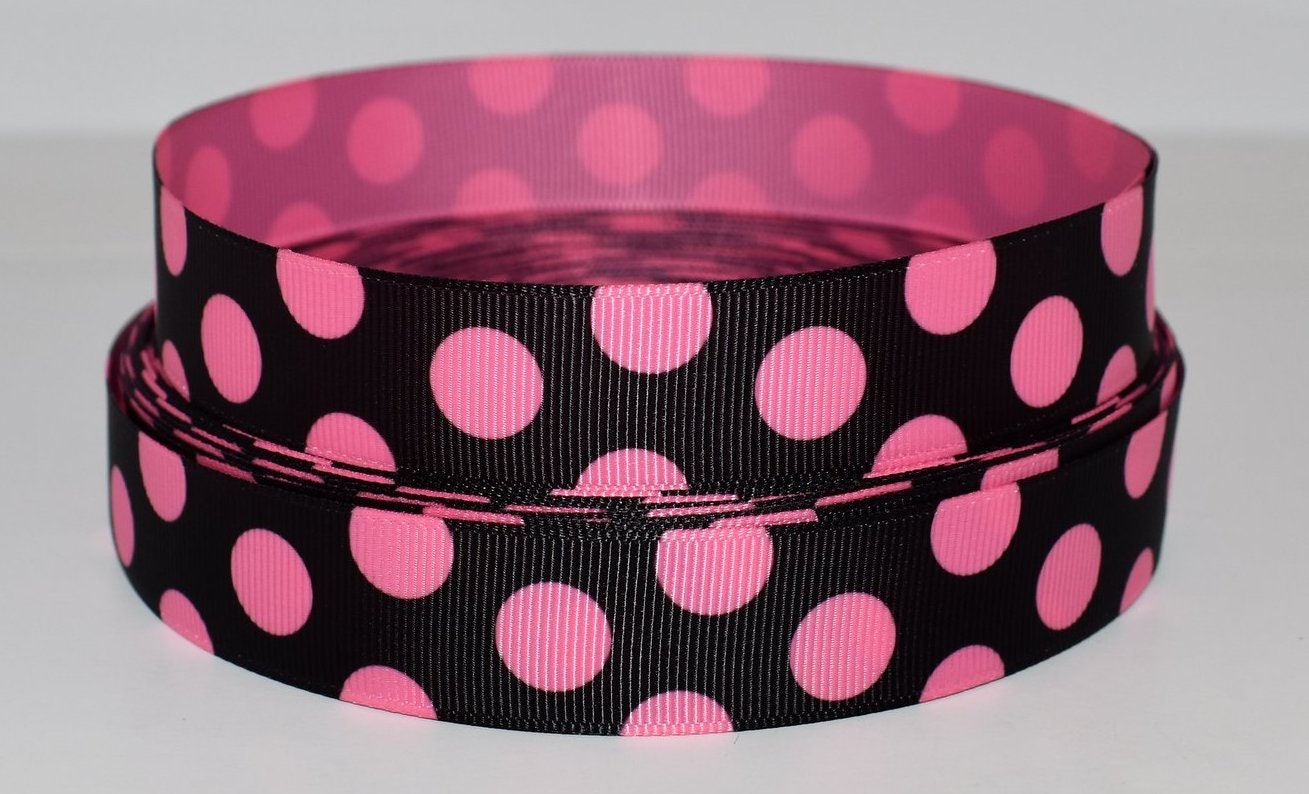 Polka Dots 7/8 Grosgrain Ribbon You Choose | Etsy