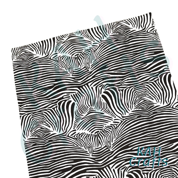 Zebra Pattern Faux Leather Full Sheet