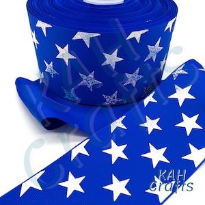 Etoiles 4 juillet drapeau des Etats-Unis gros-grain feuille d'Amérique