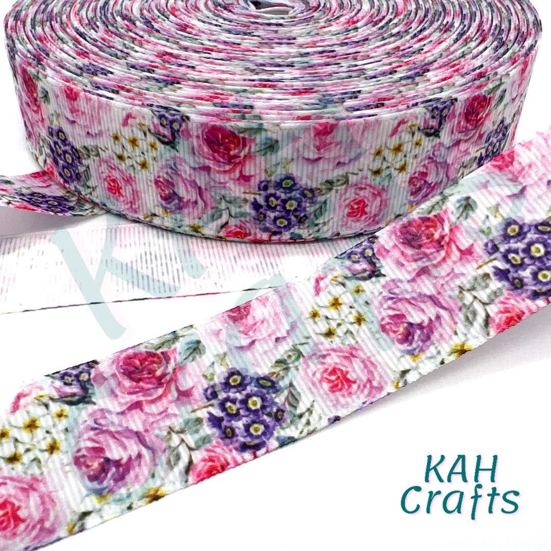 Puce Ribbon Flower Roses Colorful Pink Purple Garden 1