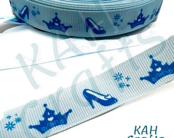Crown Stars Slipper High Heel 5/8" Grosgrain Ribbon