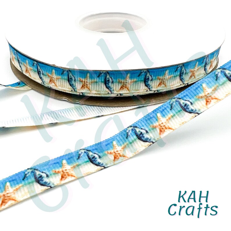 USDR Seahorse Starfish Beach Sand Water Sky Single or Double Sided ...