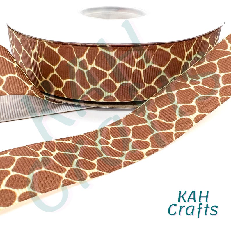 Gitaffe Ribbon Giraffe Grosgrain Ribbon You Choose Width - Etsy