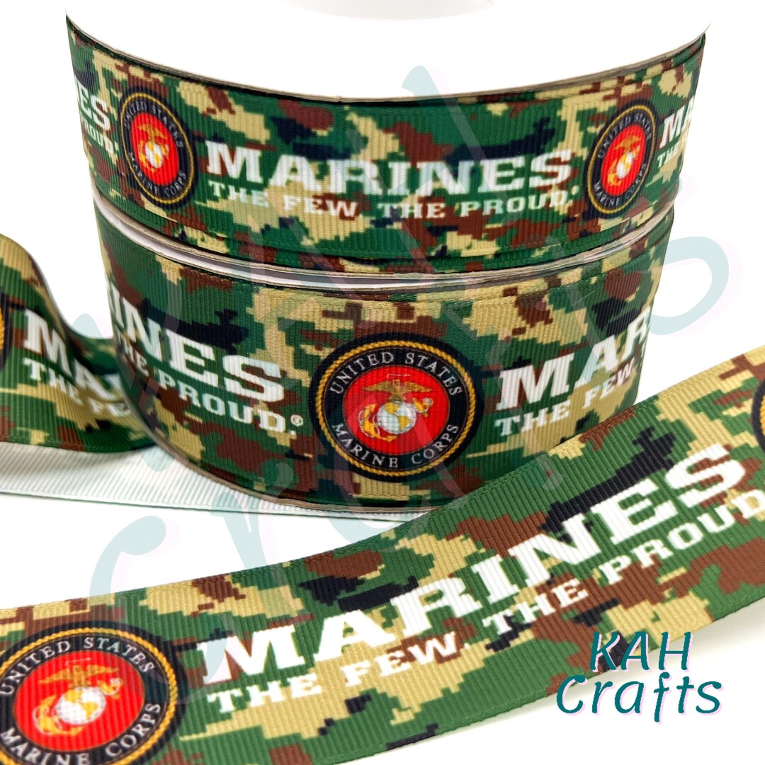 Marines Military Elite Grosgrain Ribbon You Choose Width - Etsy