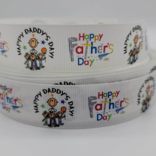 Father's Day 7/8" Grosgrain Ribbon