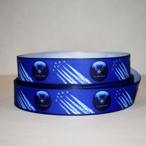Air Force 7/8 and 1 Grosgrain Ribbon You Choose - Etsy