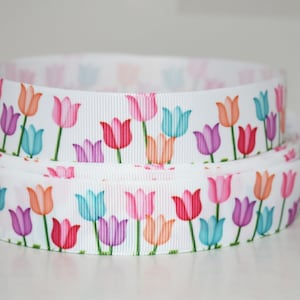 Tulpen 2,5 cm Ripsband