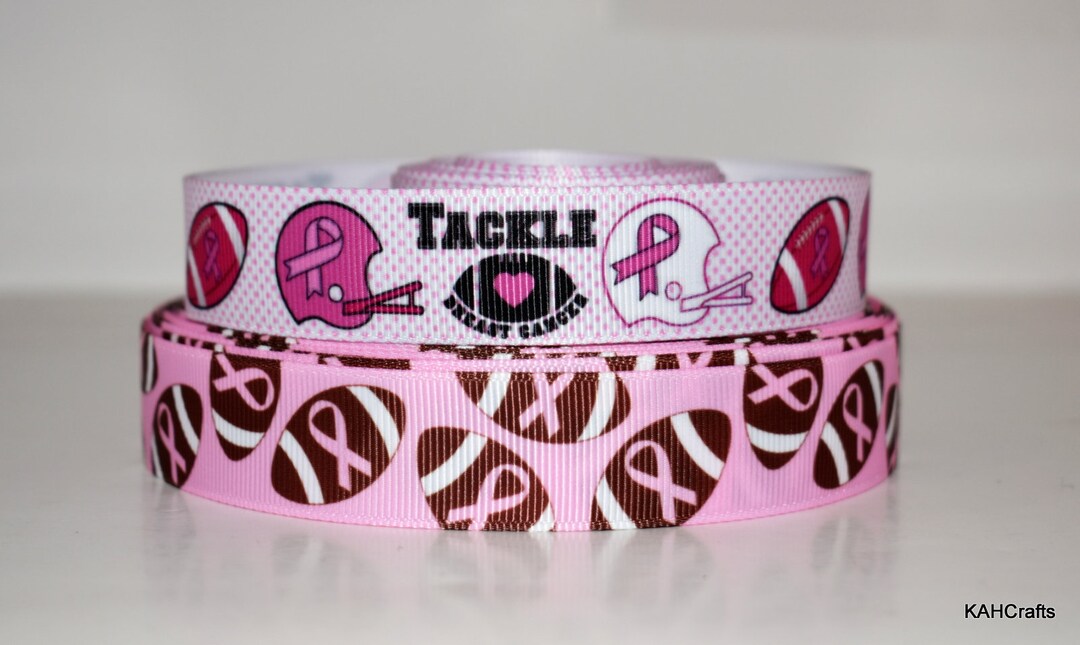 Pink Football Powder Puff Game Breast Cancer Awareness 7/8