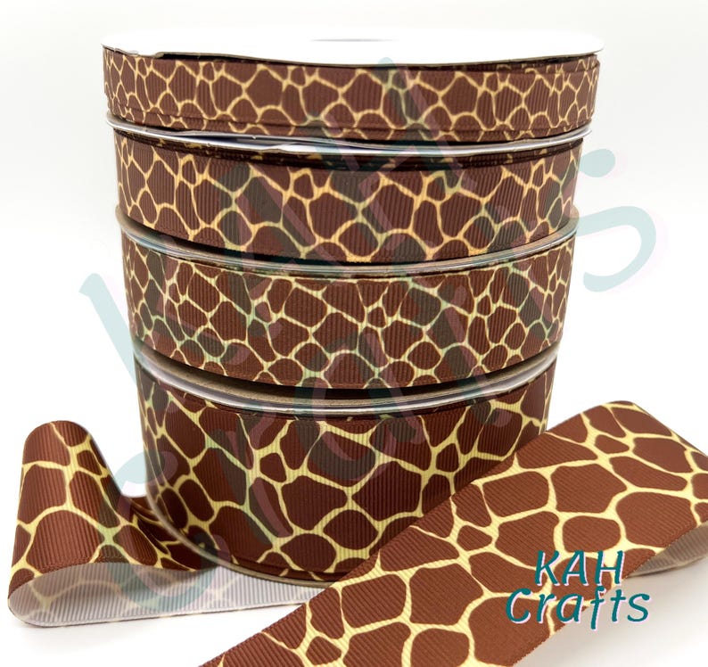 Gitaffe Ribbon Giraffe Grosgrain Ribbon You Choose Width - Etsy