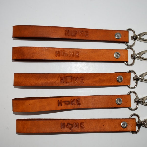 Leather Key Fob Etsy