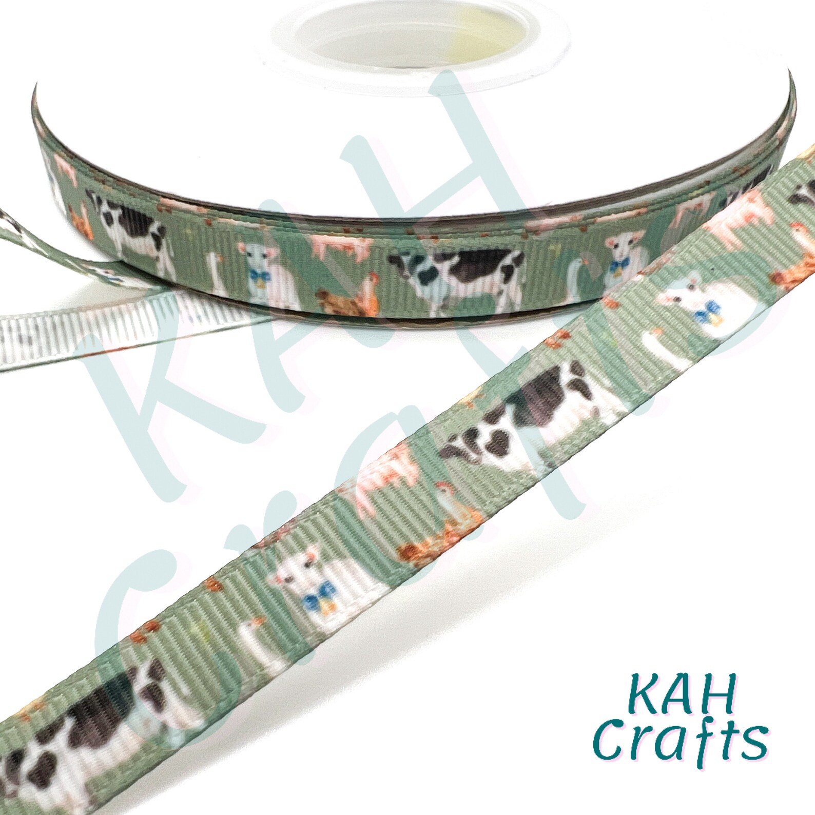 Goat Ribbons Farm Animals Sheep Goat Pig Cow Lamb Chicken Grosgrain Ribbon You ...
