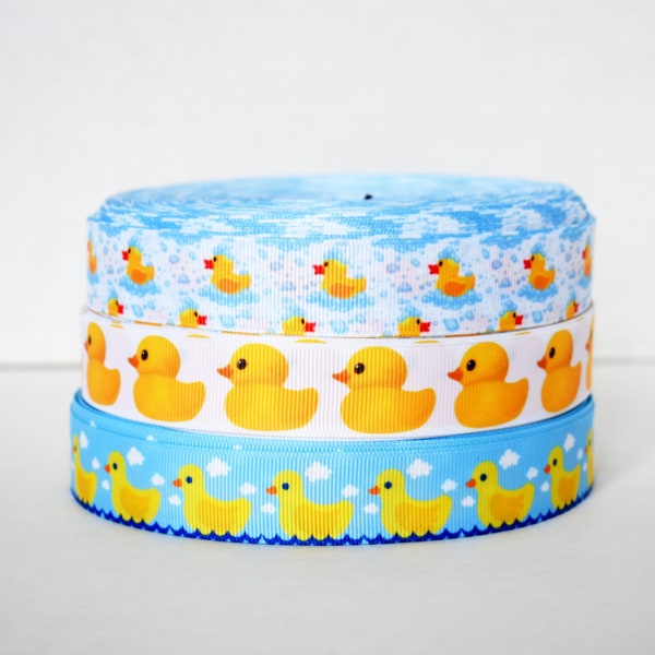 Rubber Duck 7/8" Grosgrain Ribbon