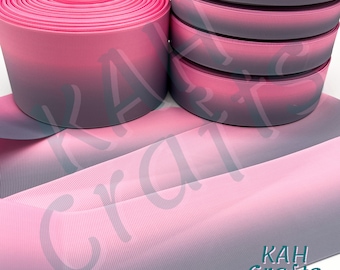 USDR Pink Gray Ombre Grosgrain Ribbon You Choose Width