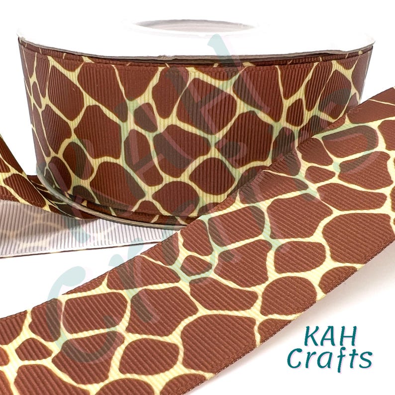 Gitaffe Ribbon Giraffe Grosgrain Ribbon You Choose Width - Etsy