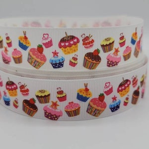Cupcakes 2,5 cm Ripsband