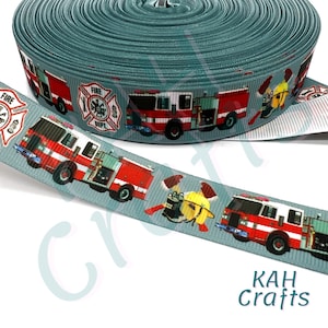 Nastro in gros-grain da 7/8" per camion dei pompieri