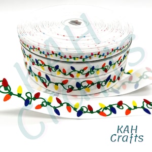 Kerstverlichting grosgrain lint, breedte naar keuze