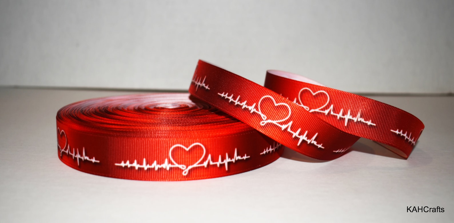 Nurse Heartbeat 7/8 Grosgrain Ribbon You Choose - Etsy