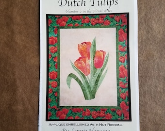 Flower Tulip Themed Postcard Dutch Design